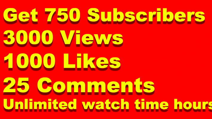 5391Get 4000 YouTube Views With 400 Likes and 40 Comments, Lifetime guaranteed