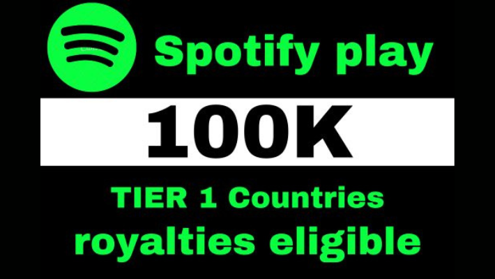 12028I will provide 50,000 Spotify premium Track Plays HQ royalties eligible lifetime guaranteed