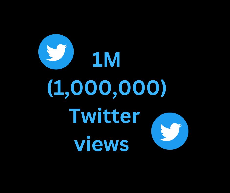 97641M(1,000,000) Twitter Video Views Non Drop Permanent life time