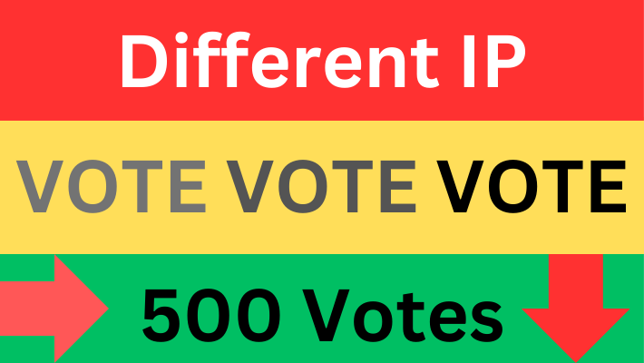 5133Get 500 Different IP votes contest that you are participating