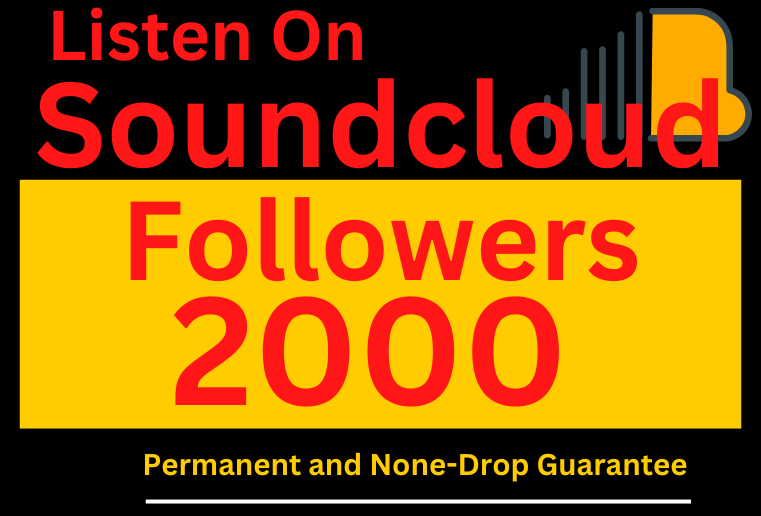 11512I will provide 2000+ Soundcloud Followers Real & Permanent