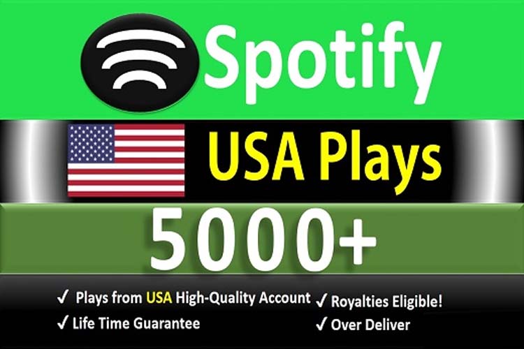 5119Get 50,000 Spotify Plays USA, high quality, royalties eligible, TIER 1 countries, active user, non-drop, and lifetime guaranteed