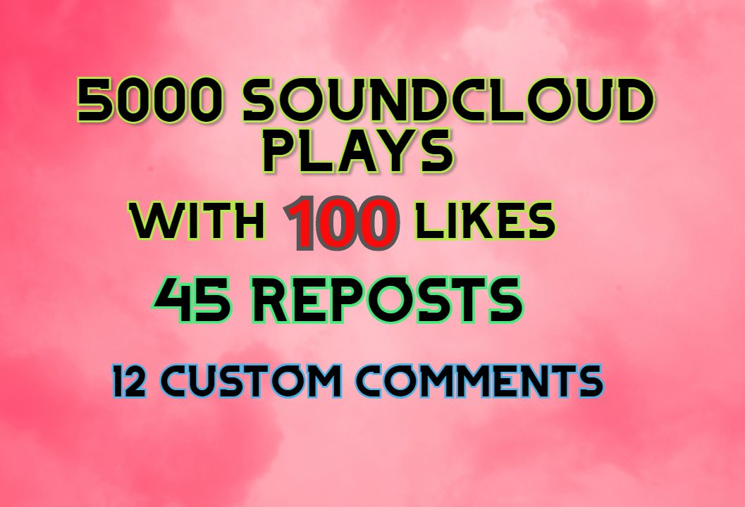 5369Get 200k+ SoundCloud Plays ||  Lifetime Guarantee || 100 % Permanent