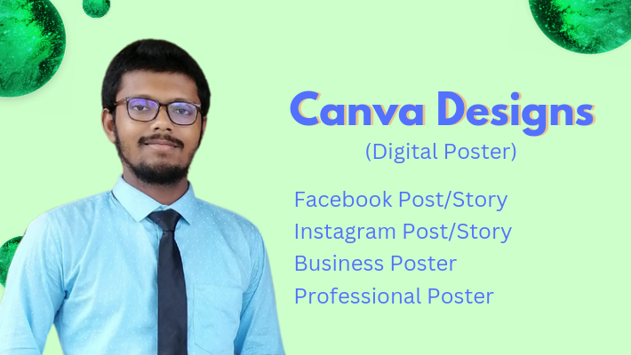 6725I will design attractive social media poster using canva