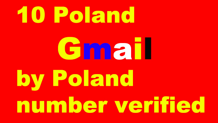 6401I give you 5 Sweden Gmail by Sweden number verified. Safe account.