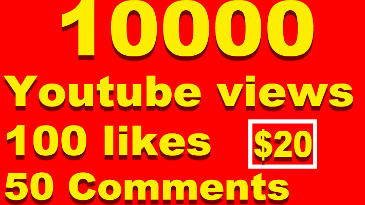 10012Add 1000 YouTube Watch time hours+100 Likes