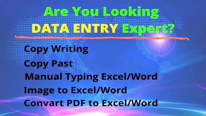 6793I’ll provide all kinds of data entry with guarantee