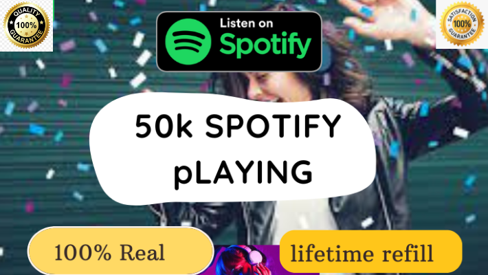 8987Get 9000 Spotify  High-Quality Premium  Plays With 1000 Followers bonus , Non-drop and Permanent .