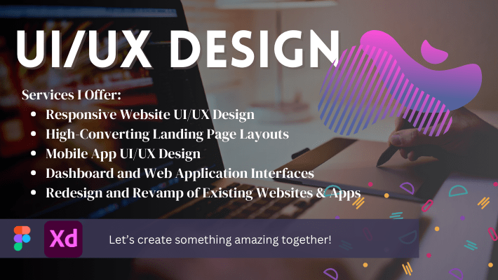 6556I will design professional UI UX for websites and mobile apps