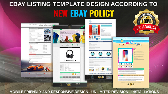 6000Design a responsive eBay listing template