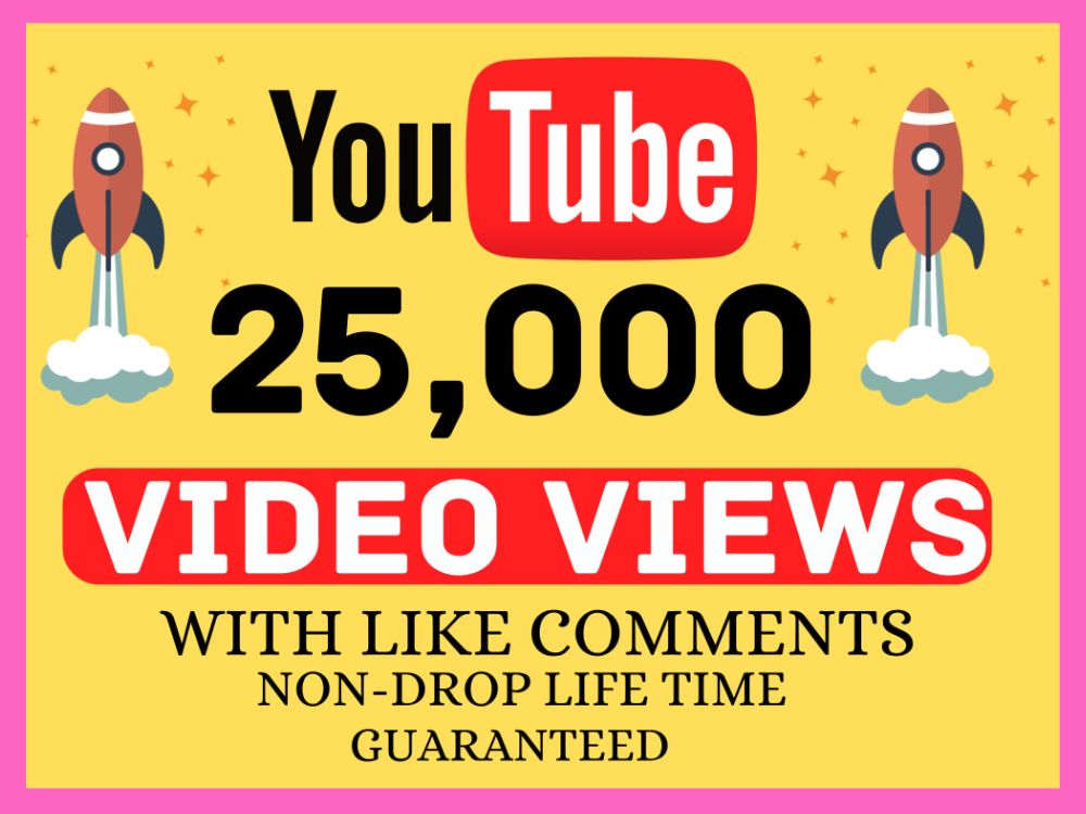 10307NON DROP Organic Youtube Views & Likes, Youtube Video Promotion