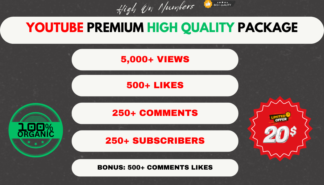 14039Buy 500 Genuine YouTube Subscribers – Guaranteed Non-Drop Service + Bonus Views