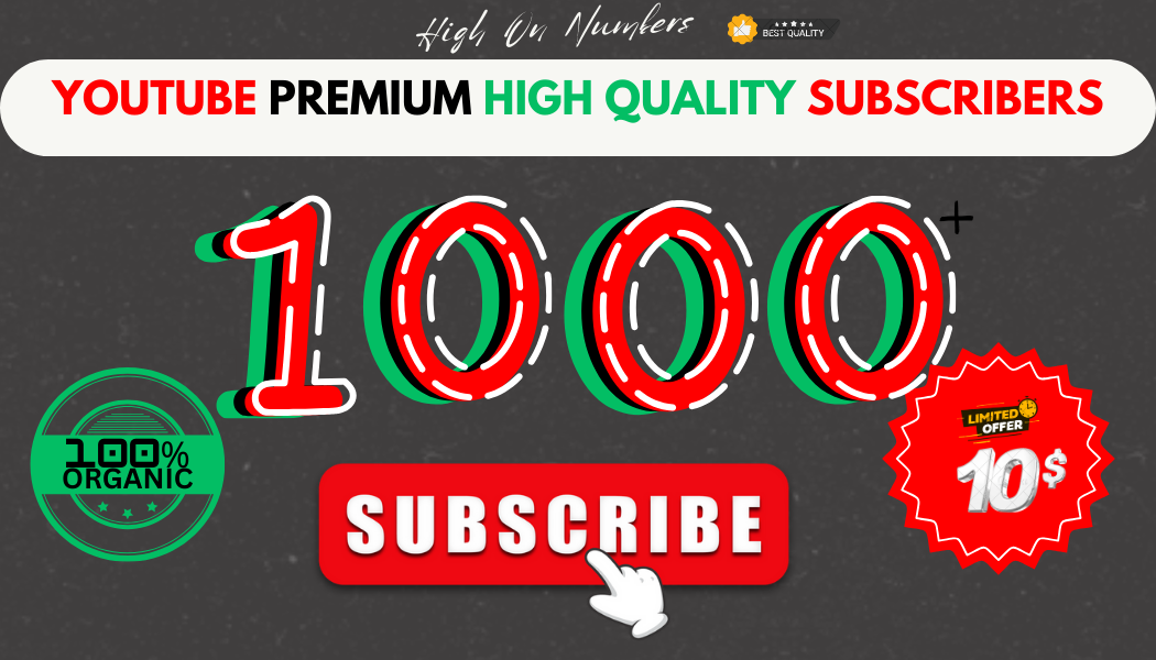 14151Buy 500 Genuine YouTube Subscribers – Guaranteed Non-Drop Service + Bonus Views