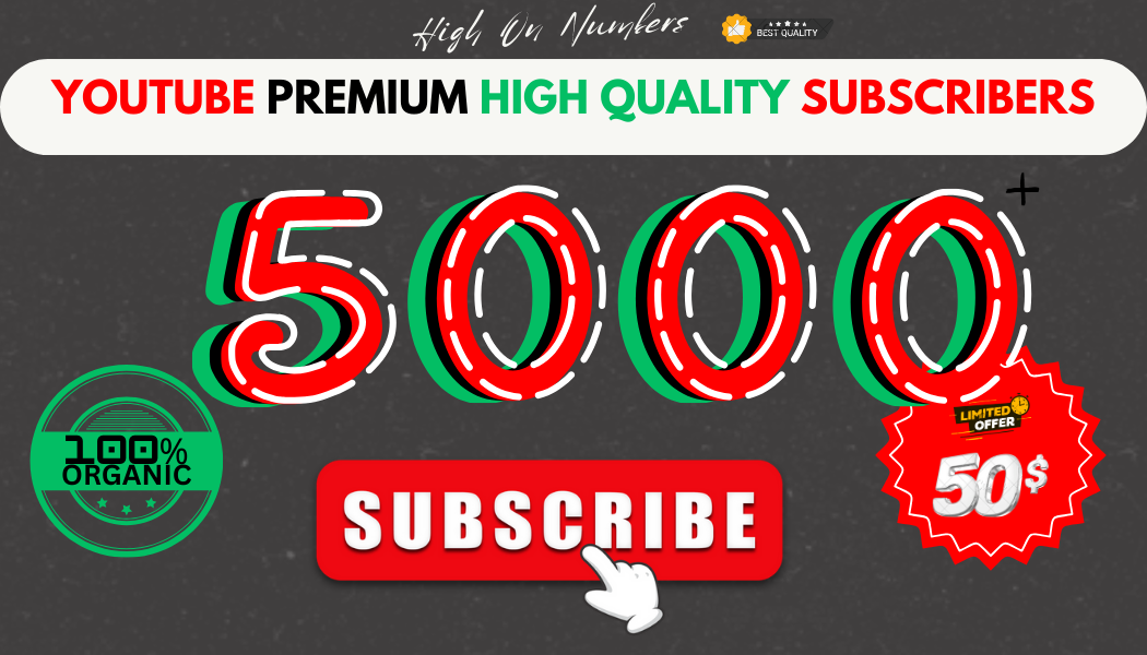 14384YouTube Premium Growth Package: 1,250+  Organic Views + 65 Subscribers + 125 Likes + 65 Comments + BONUS Comment Likes