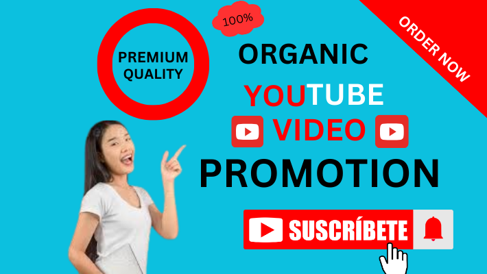 15866I will do organic youtube video promotion for top channel growth