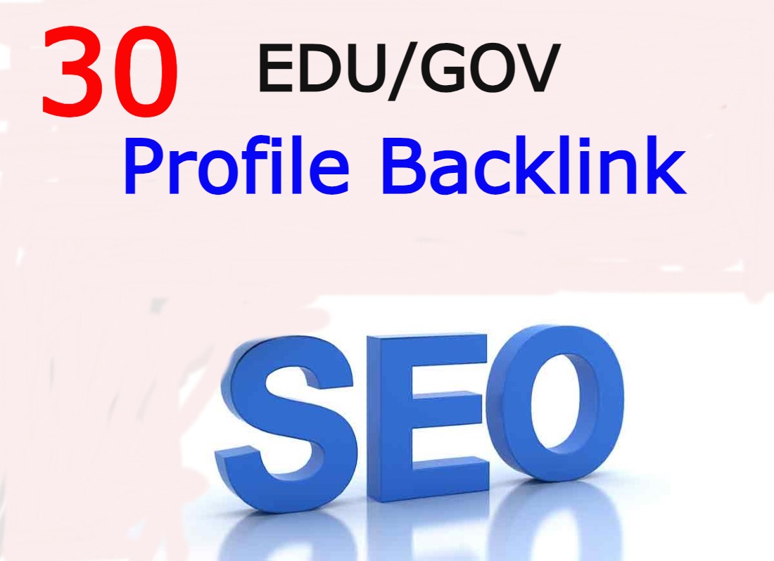 13377I Will Create 30 EDU/GOV profile Backlink