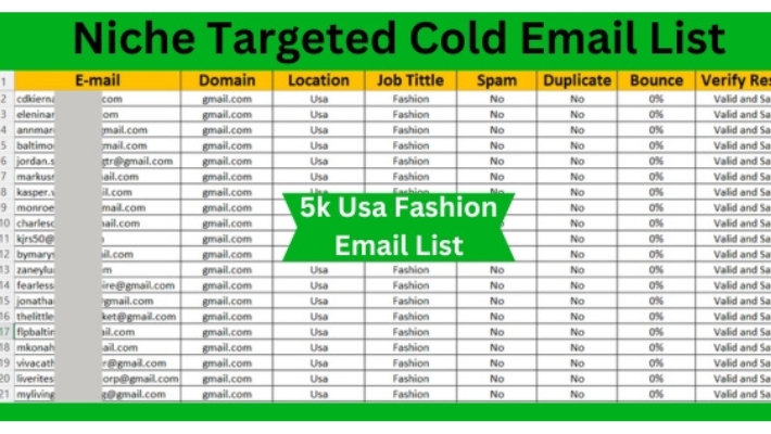 32747I will build niche targeted email List sales lead bulk email for your business