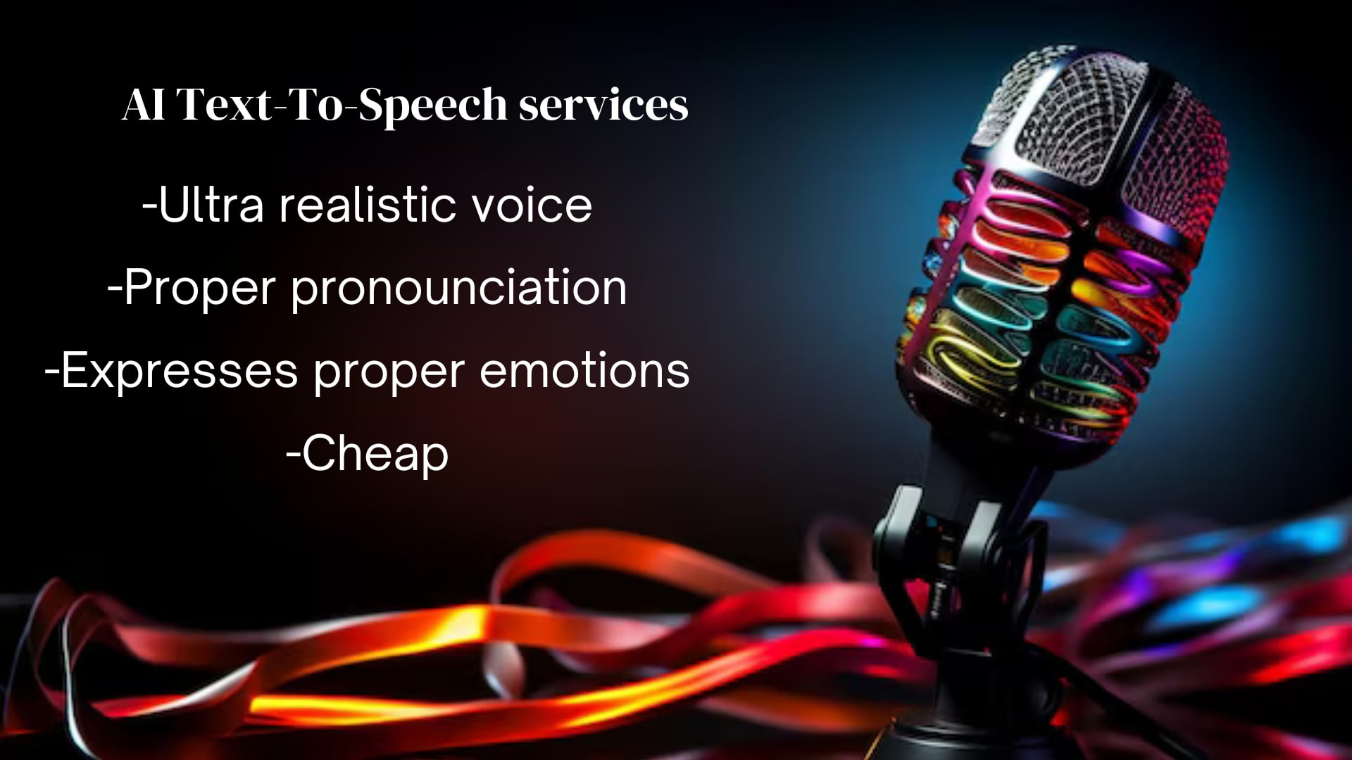 34267I will do AI Text-To-Speech voiceover using