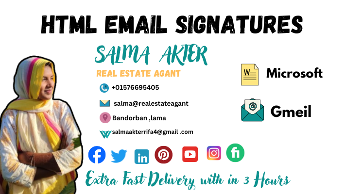 26449I will create HTML email signatures