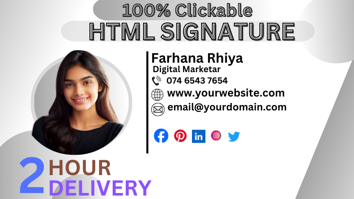 26975I will make email signature and clickable signature