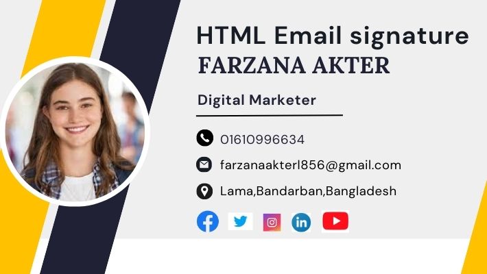 27102I will create an HTML email signature or clickable
email signature