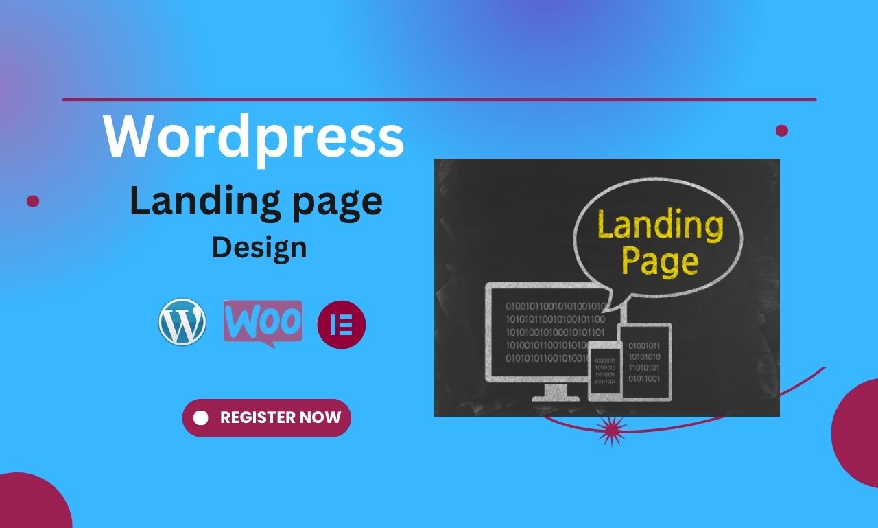 33770I will design a landing page website design homepage responsive WordPress landing page