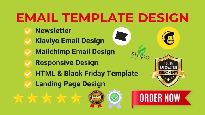 44186I will design responsive mailchimp and klaviyo email templates or newsletters