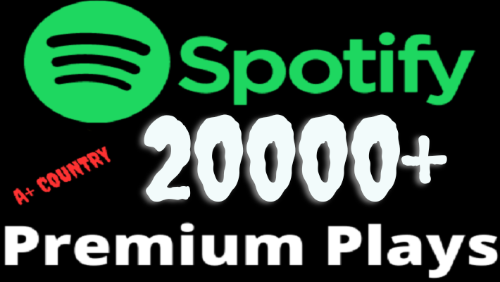 46350I will add 20000+ REAL AND non drop Spotify Premium account plays