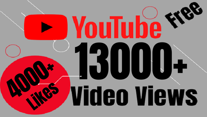 45530I will add 13000+ REAL AND non drop YouTube video views and 4000 Likes Free.