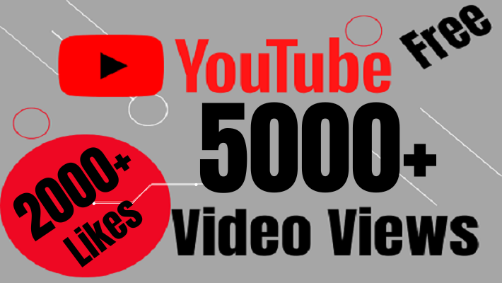 45437I will add 5000+ REAL AND non drop YouTube video views and 2000Likes Free.