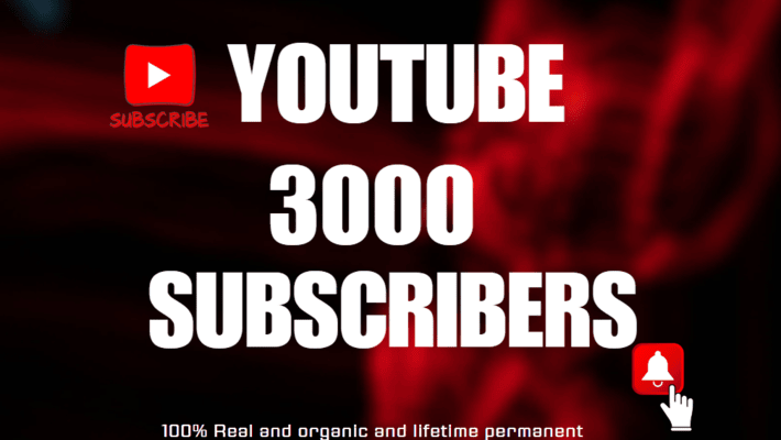 37511I Will Provide 3000 organic You tube Subscribers