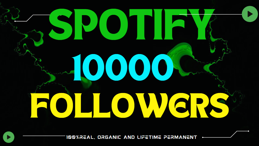 38225I will provide 10000Spotify followers,Non-Drop 100% real and organic