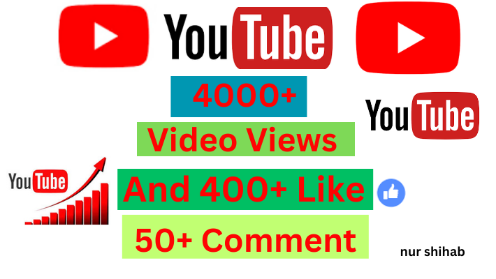 58994I will add 15000+ REAL AND non drop YouTube video views and 5000 Likes Free.