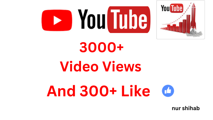 58139I will add 15000+ REAL AND non drop YouTube video views and 5000 Likes Free.