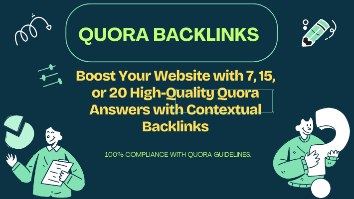 72291Boost Your Website with 7 High-Quality Quora Answers with Contextual Backlinks