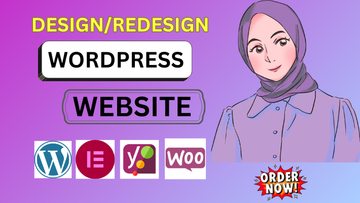 92520I will create a WordPress website design WordPress, Home/Landing Page Design