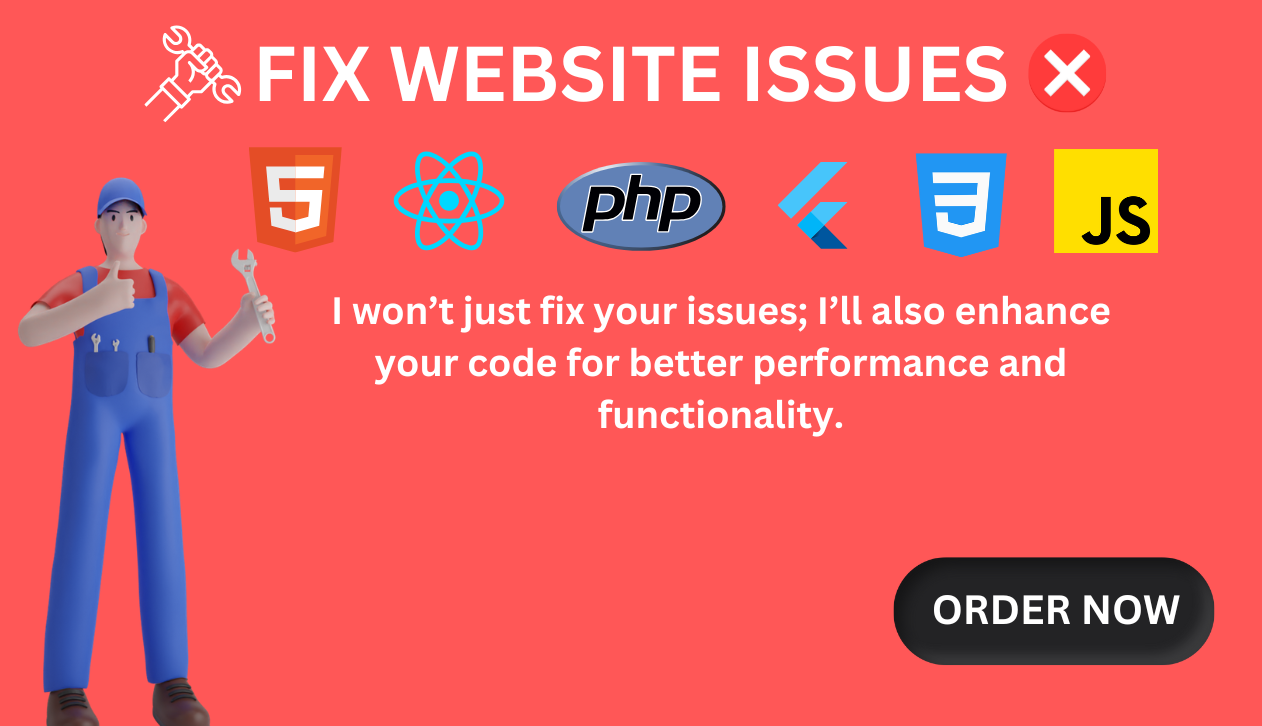 108637I will fix any JavaScript or HTML bug fast