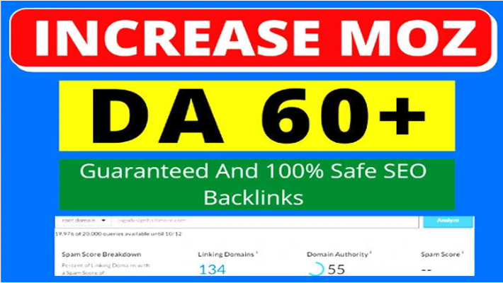 162267Increase DR50 plus Ahref DA 40 moz