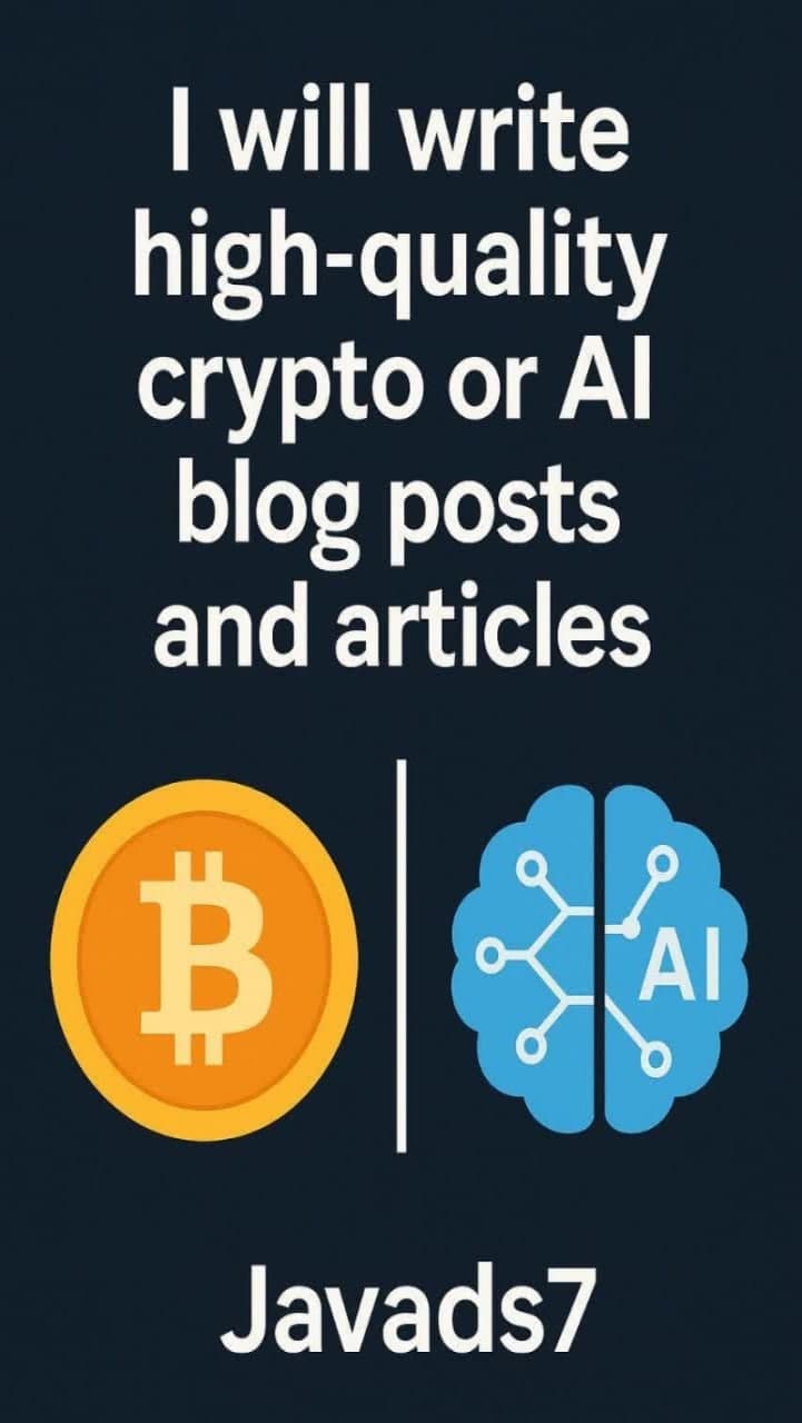 158252I will right high-quality crypto or AI blog posts and articles