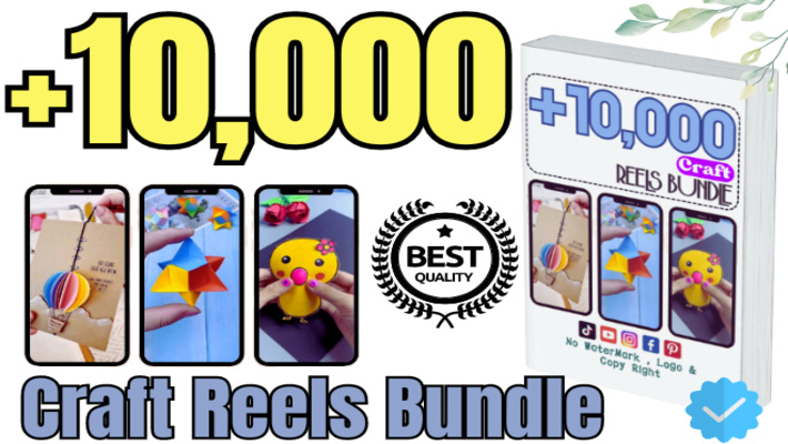 192903+10,000 Craft Reels Bundle for Any Social Media