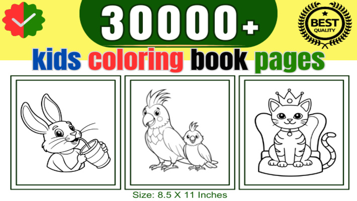 19256830,000+ Kids Coloring Pages for KDP and Etsy