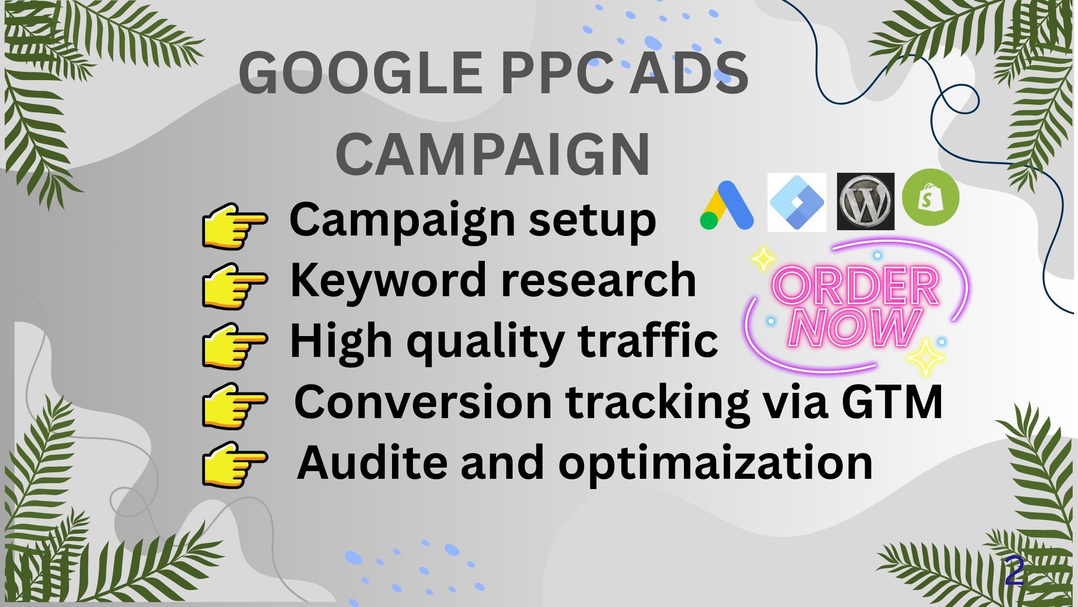 190216I will be your google PPC ads campaign with conversion tracking, GTM
