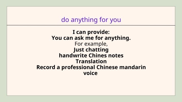 169963I will do anything for you I am chinese