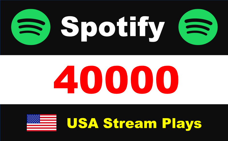 188579Iwill deliver 50,000 to 55,000 Spotify Plays Form TIER 1 countries HQ Account Royalties Eligible lifetime guarantee