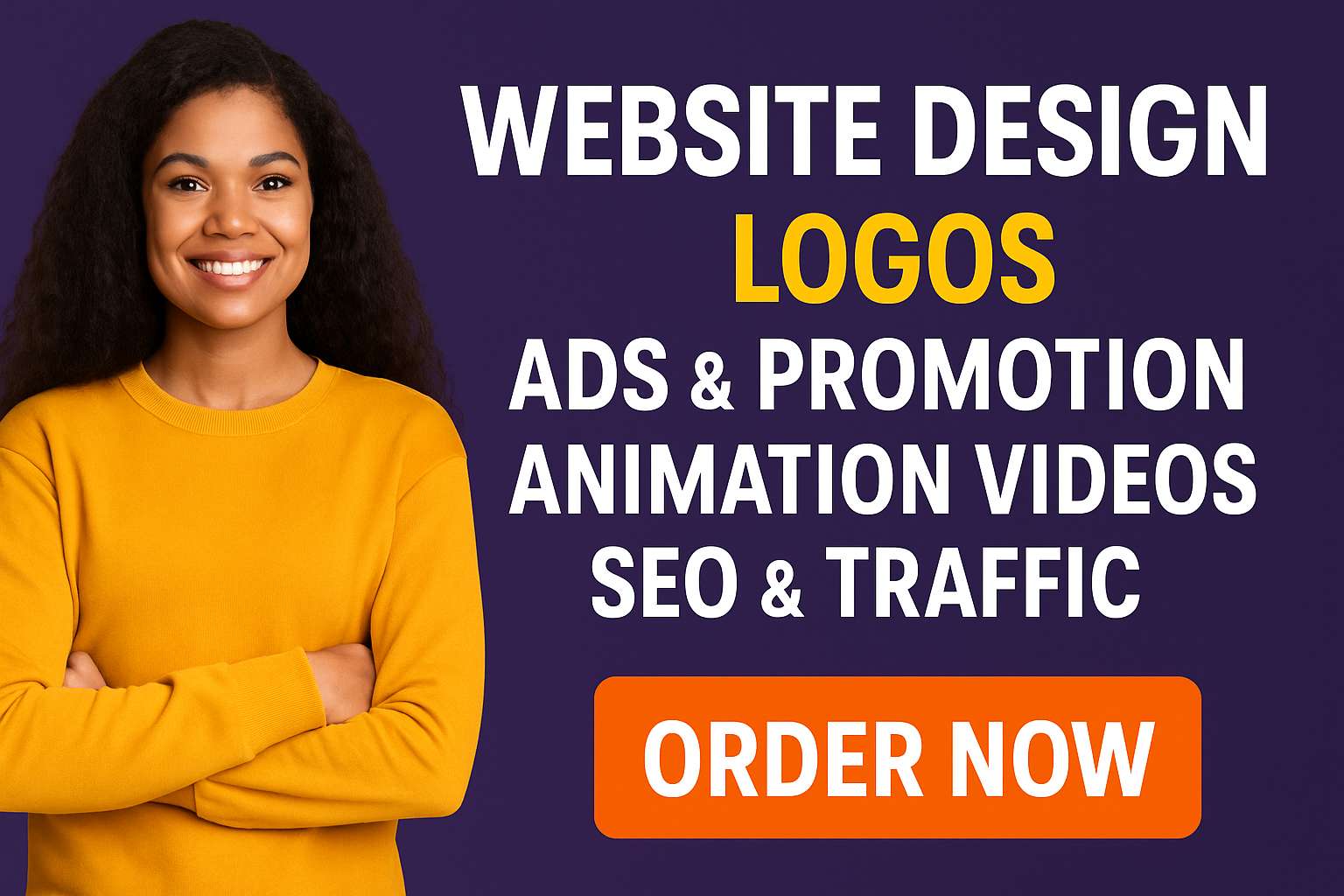 189921I Will Professionally Design Websites, Logos, Run Ads, Promote Links, Animate Videos, Boost SEO & Drive Real Traffic to Grow Your Business Fast!