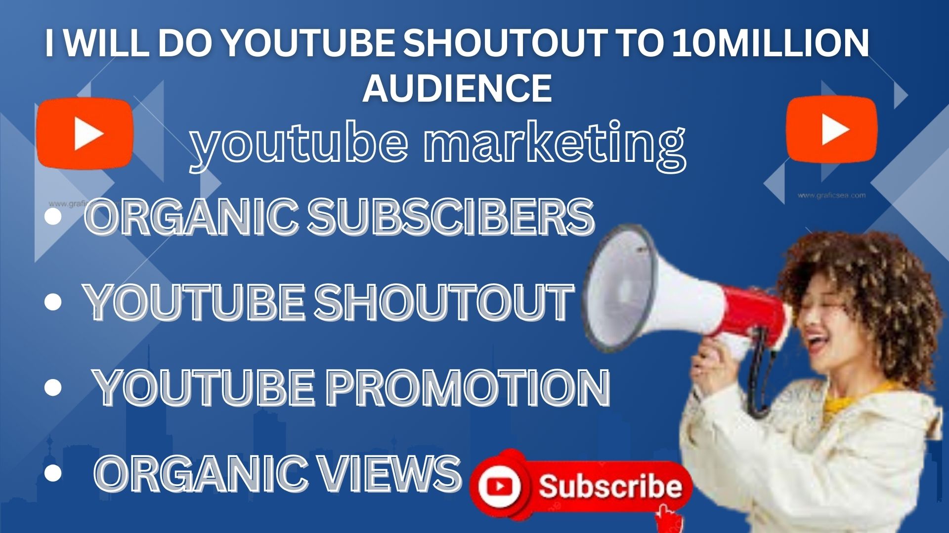 206431I will do shoutout promotion youtube channel on millions organic subscriber monetization