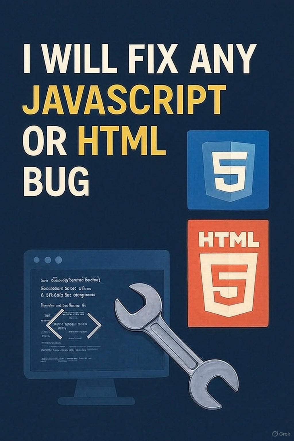 210125I will fix any JavaScript or HTML bug fast