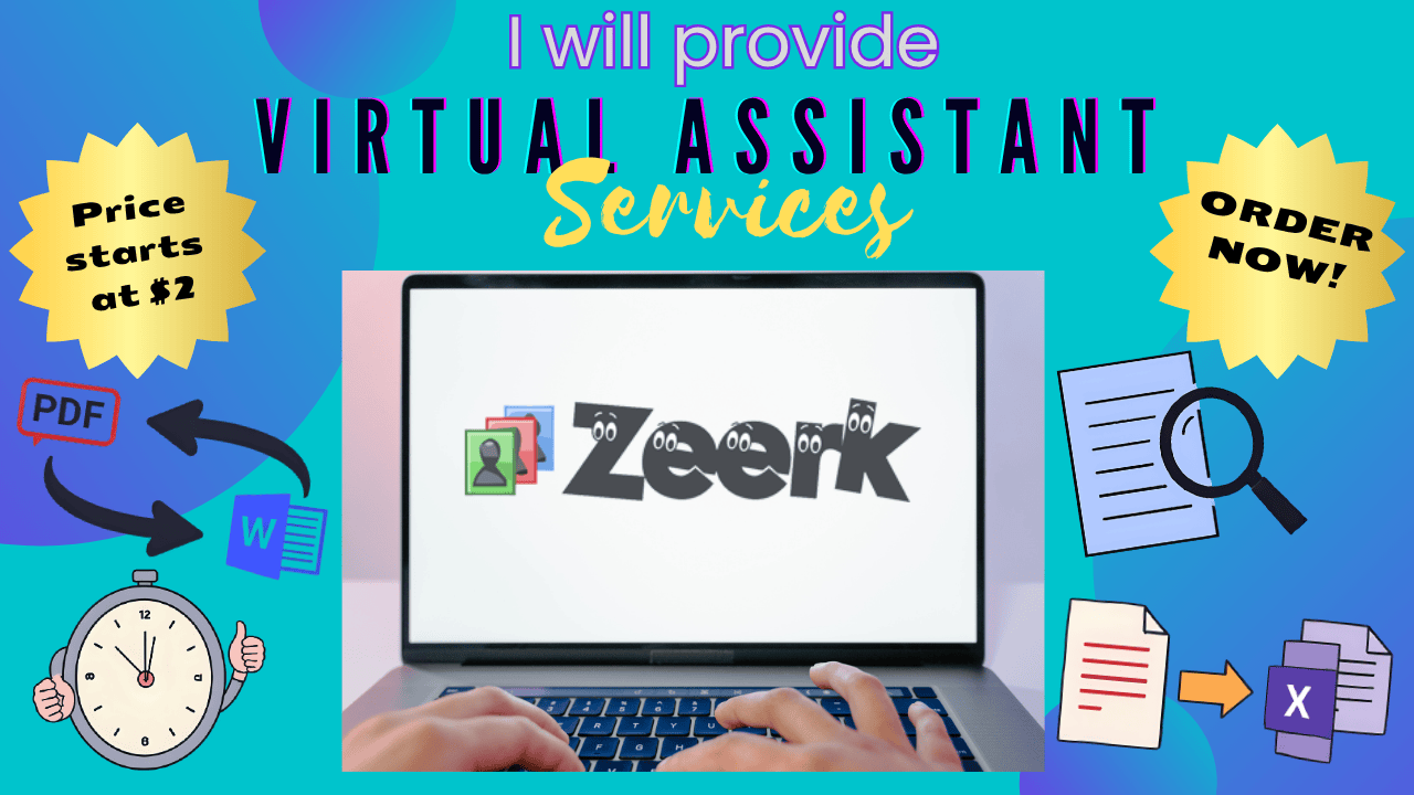 212014I will provide virtual assistant services for PDF conversion, research, and typing