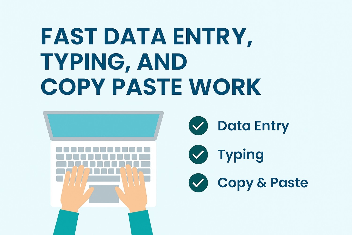 268135I will do data entry, Excel, Google Sheets, typing, PDF to Word, and web research