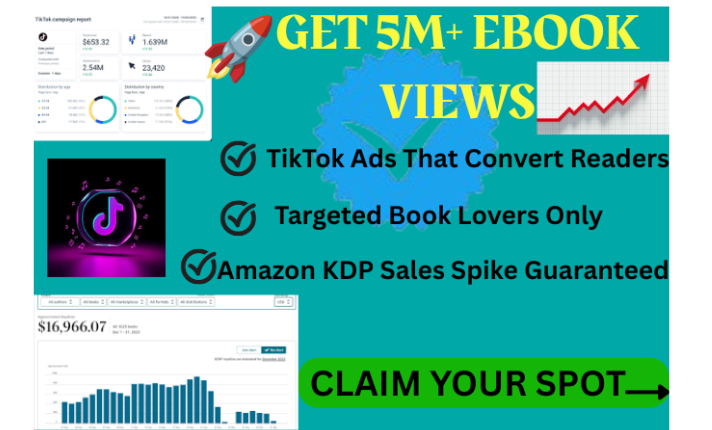 253148Viral eBook TikTok Ads, Reach 5M+ Readers – Amazon KDP
